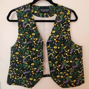 Wildfang Wildflower Print Empower Collection Vest Size Large